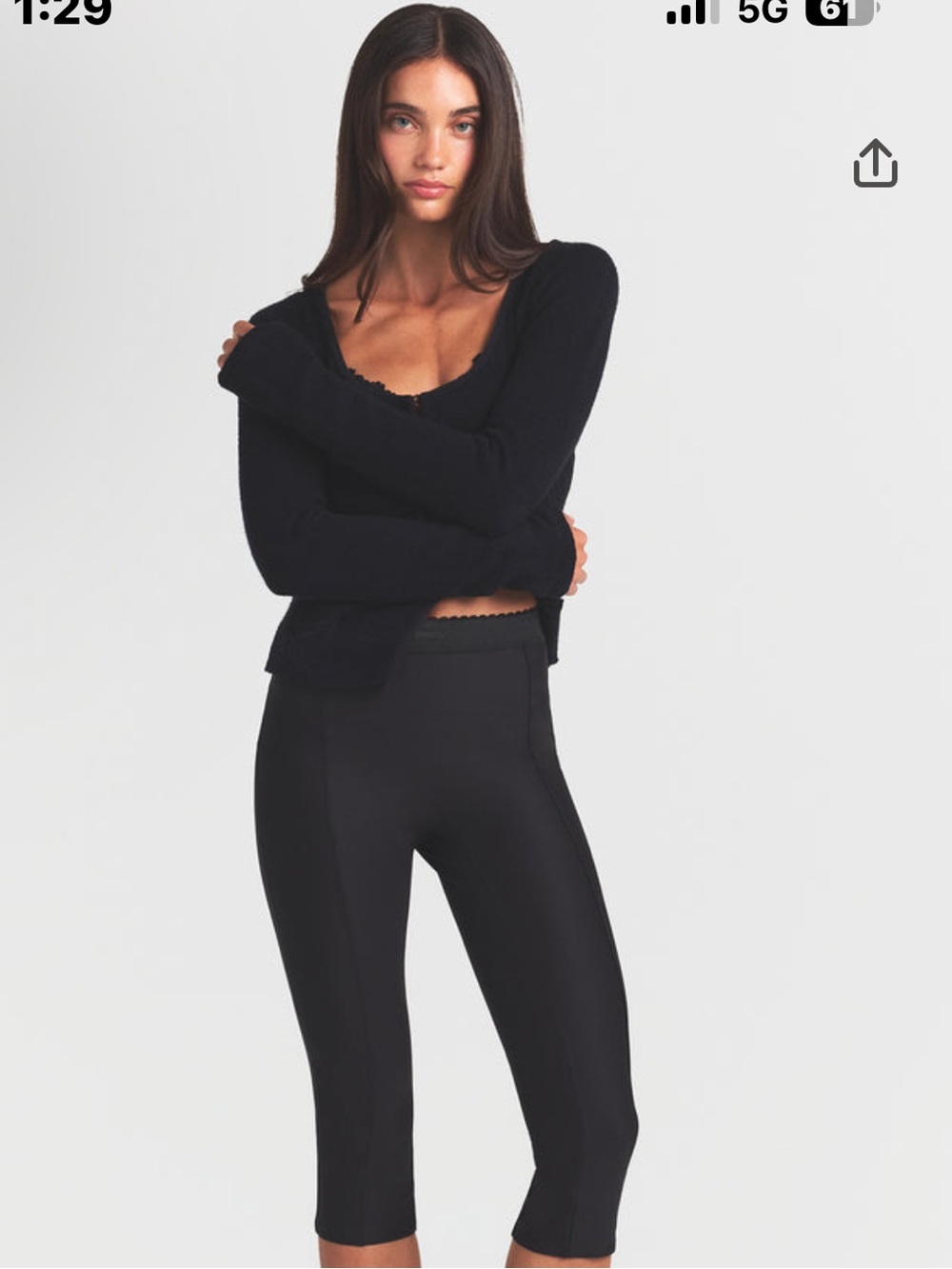 Skims body high waisted capri size large